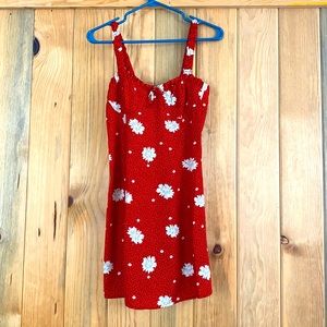 Mahina Red Mini Dress, Size M